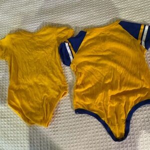 Colosseum Kids Bodysuit Duo in Yellow and Blue